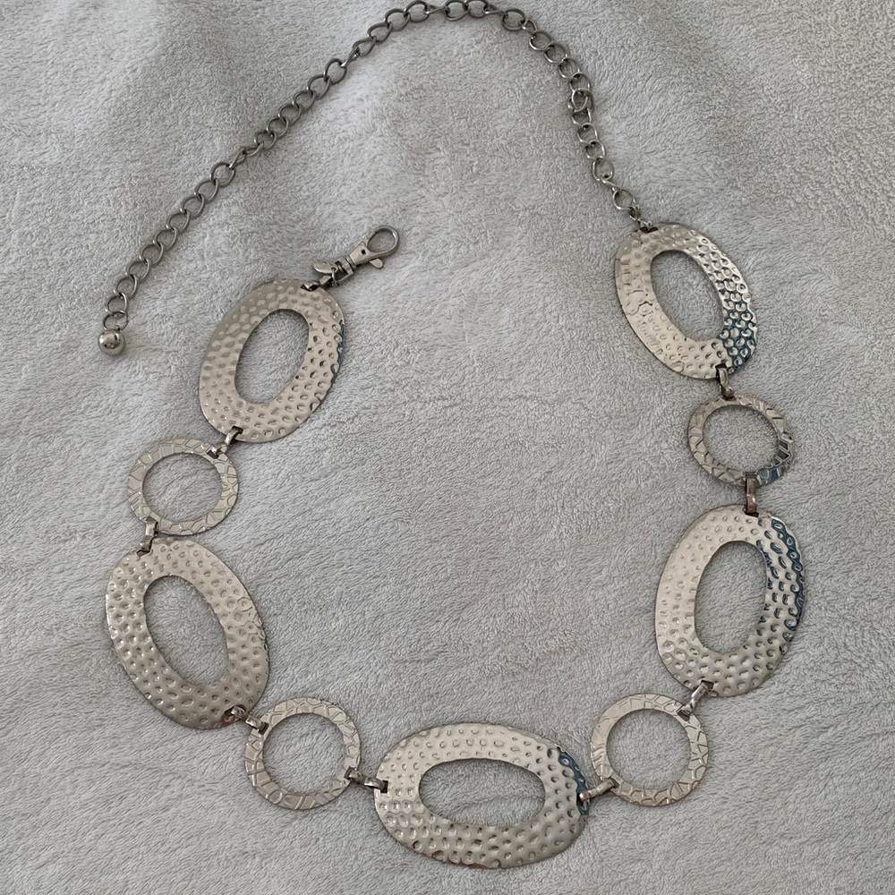 Elegant Silver Chain belt